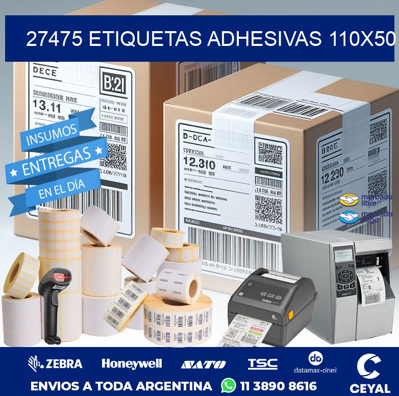 27475 ETIQUETAS ADHESIVAS 110X50