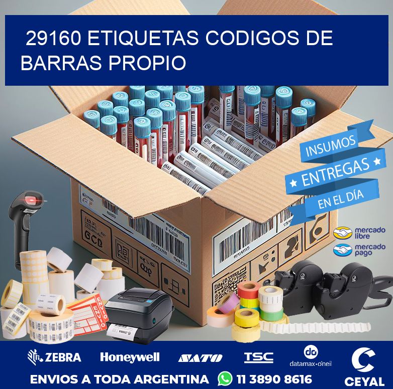 29160 ETIQUETAS CODIGOS DE BARRAS PROPIO