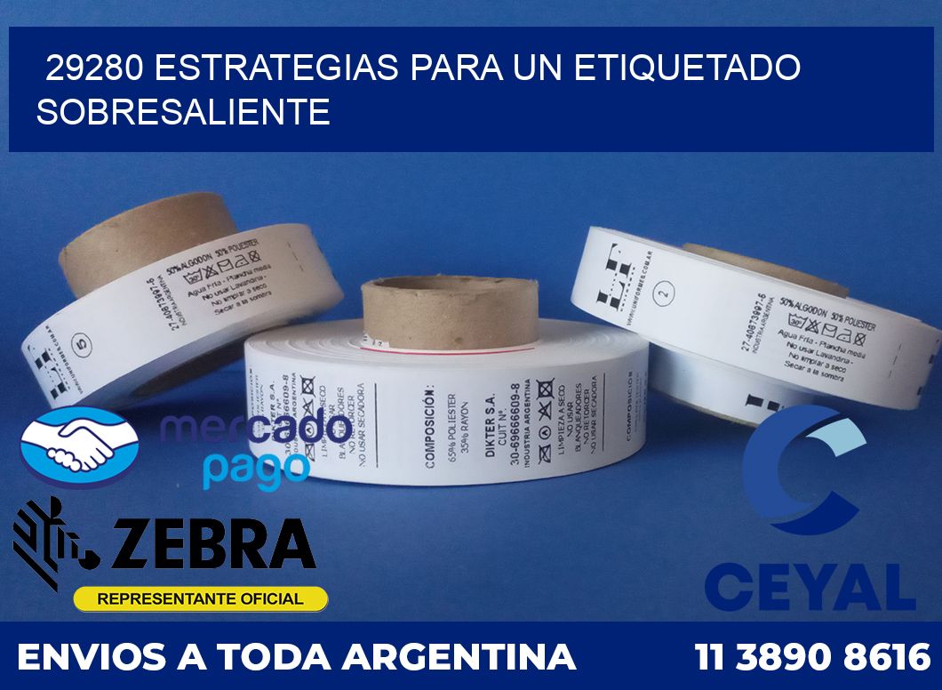 29280 ESTRATEGIAS PARA UN ETIQUETADO SOBRESALIENTE