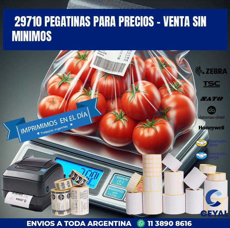 29710 PEGATINAS PARA PRECIOS - VENTA SIN MINIMOS