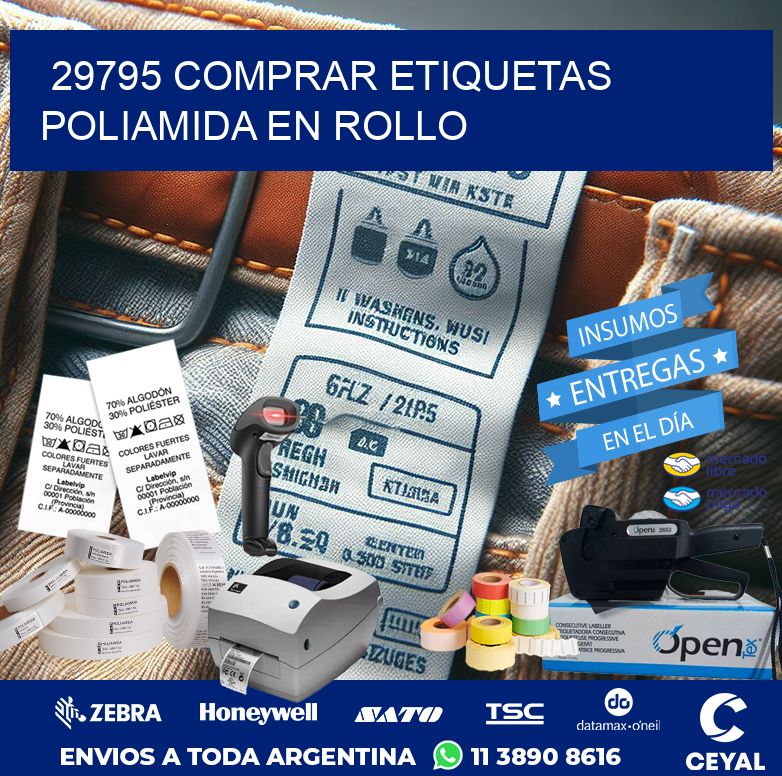 29795 COMPRAR ETIQUETAS POLIAMIDA EN ROLLO