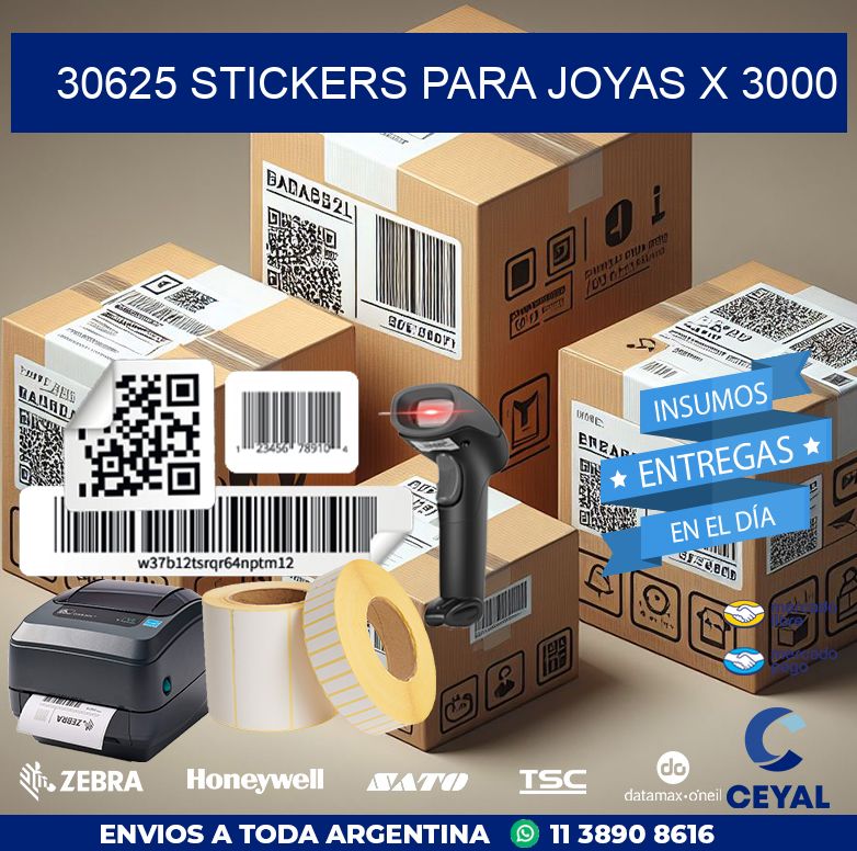 30625 STICKERS PARA JOYAS X 3000