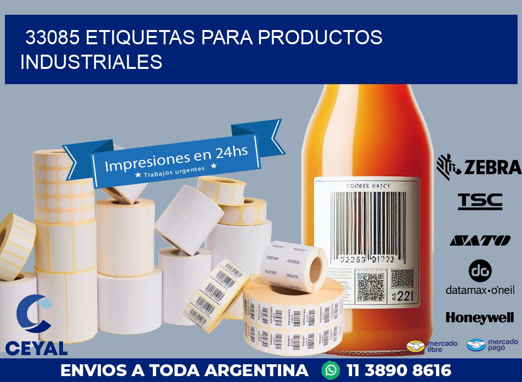 33085 ETIQUETAS PARA PRODUCTOS INDUSTRIALES