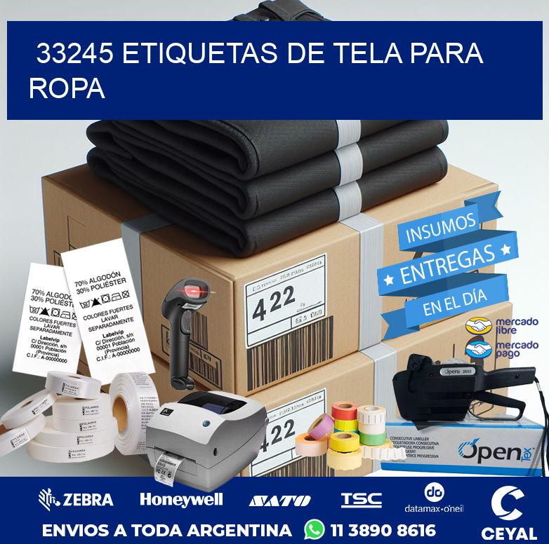33245 ETIQUETAS DE TELA PARA ROPA