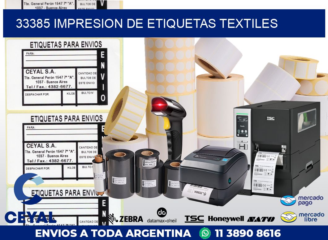 33385 IMPRESION DE ETIQUETAS TEXTILES