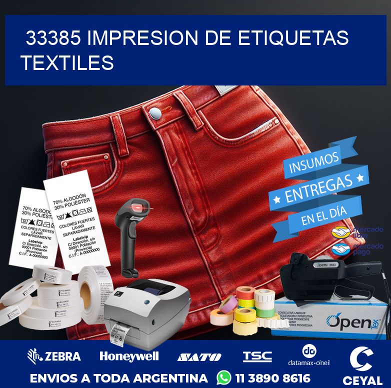 33385 IMPRESION DE ETIQUETAS TEXTILES