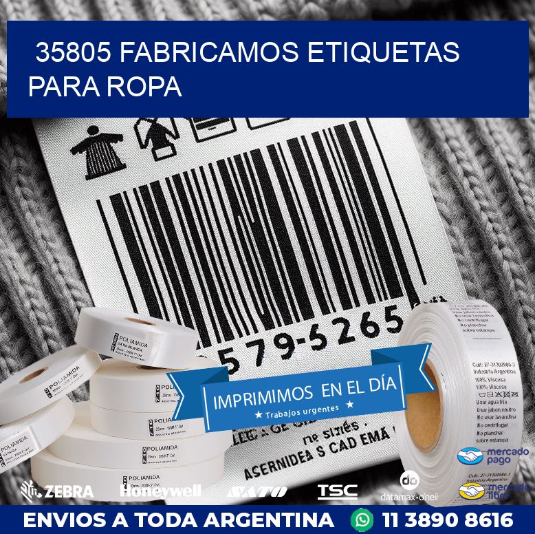 35805 FABRICAMOS ETIQUETAS PARA ROPA