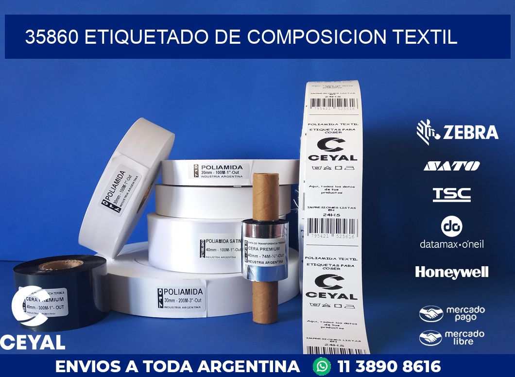 35860 ETIQUETADO DE COMPOSICION TEXTIL