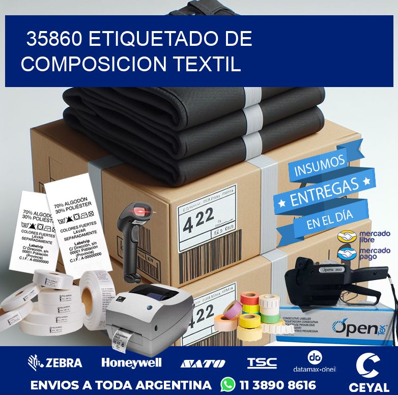 35860 ETIQUETADO DE COMPOSICION TEXTIL