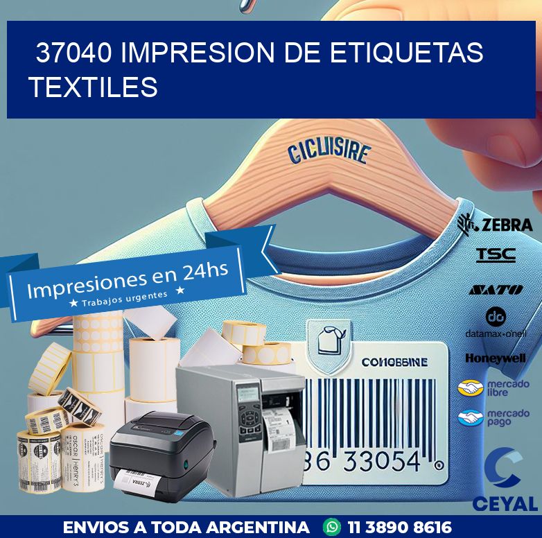 37040 IMPRESION DE ETIQUETAS TEXTILES