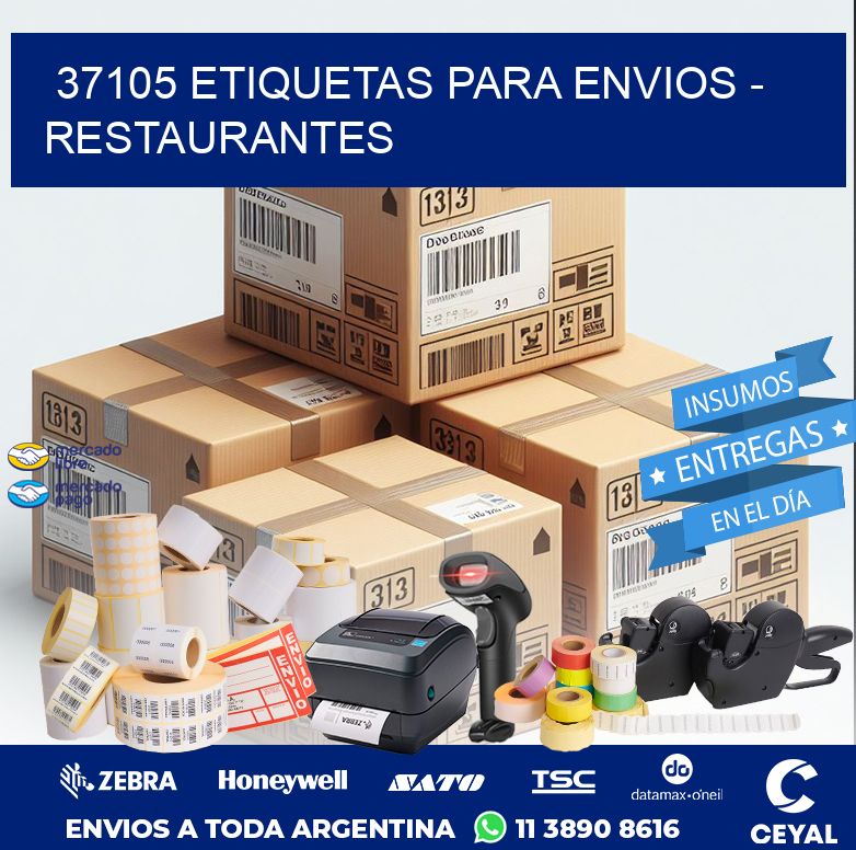 37105 ETIQUETAS PARA ENVIOS - RESTAURANTES