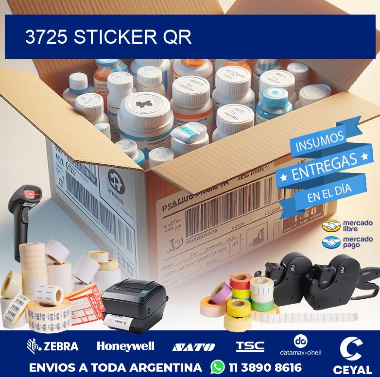 3725 STICKER QR