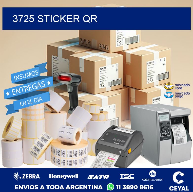 3725 STICKER QR