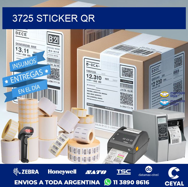 3725 STICKER QR