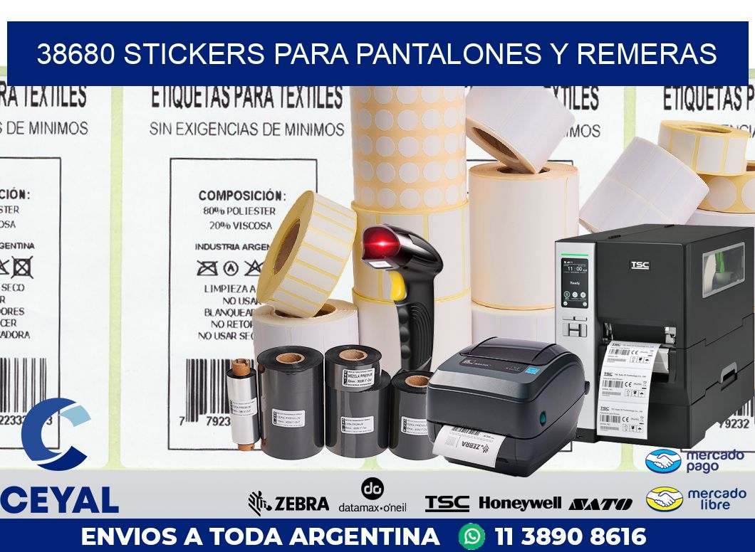 38680 STICKERS PARA PANTALONES Y REMERAS