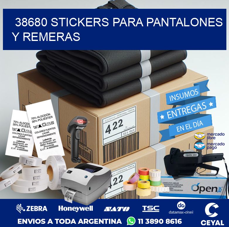 38680 STICKERS PARA PANTALONES Y REMERAS