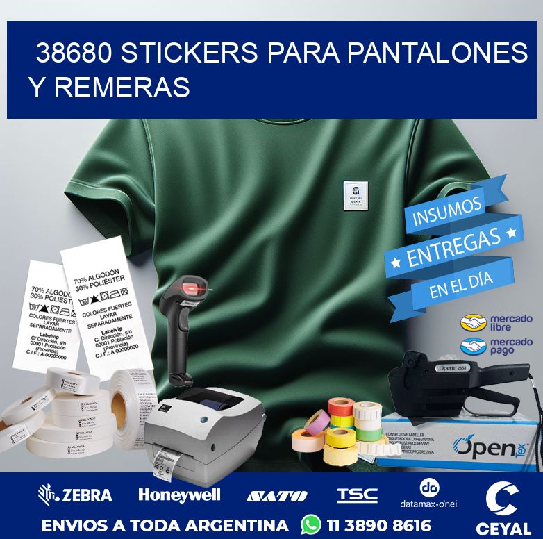 38680 STICKERS PARA PANTALONES Y REMERAS