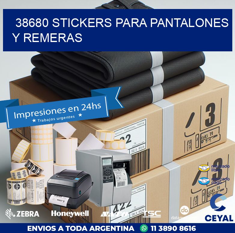 38680 STICKERS PARA PANTALONES Y REMERAS