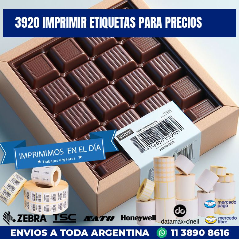 3920 IMPRIMIR ETIQUETAS PARA PRECIOS