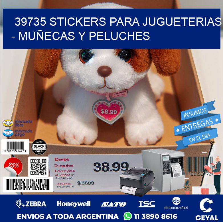 39735 STICKERS PARA JUGUETERIAS – MUÑECAS Y PELUCHES