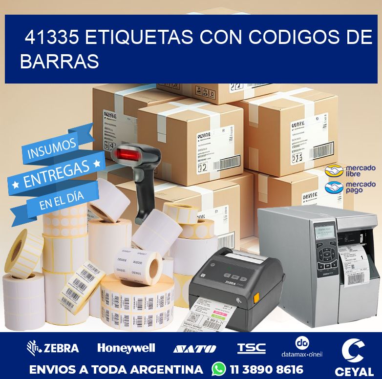 41335 ETIQUETAS CON CODIGOS DE BARRAS