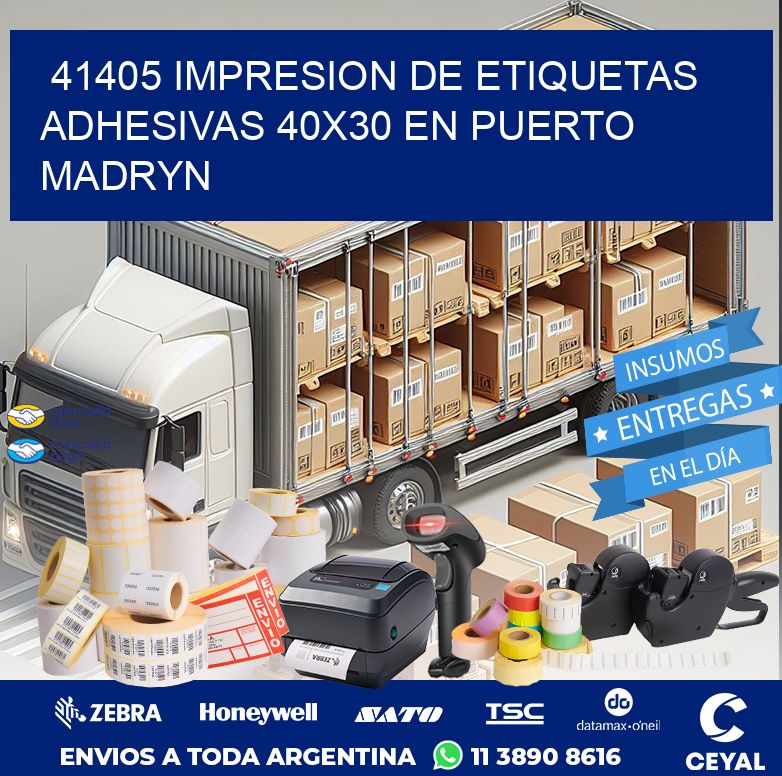 41405 IMPRESION DE ETIQUETAS ADHESIVAS 40X30 EN PUERTO MADRYN