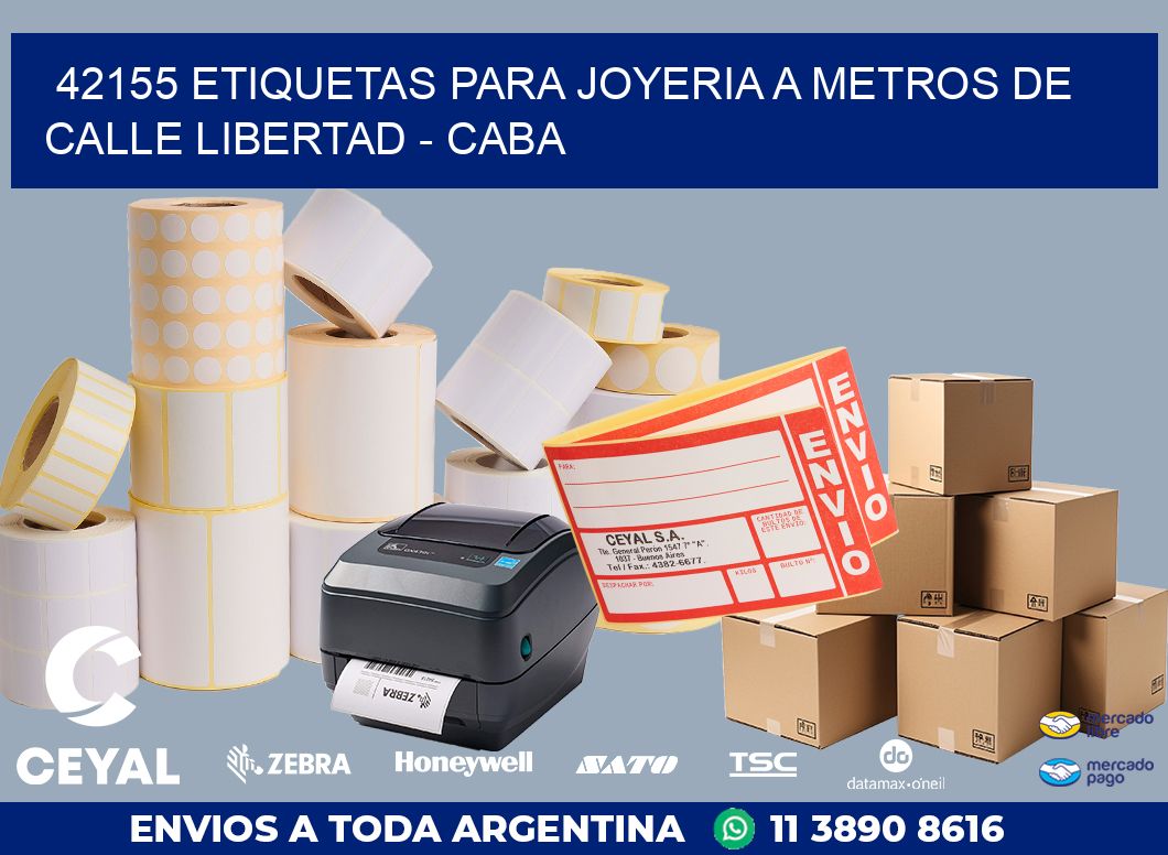 42155 ETIQUETAS PARA JOYERIA A METROS DE CALLE LIBERTAD - CABA