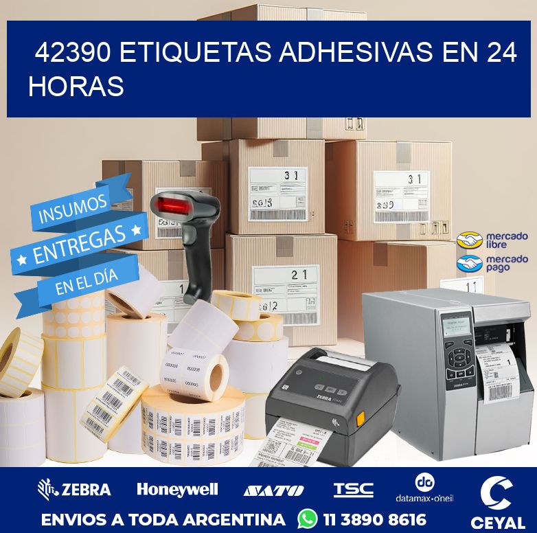 42390 ETIQUETAS ADHESIVAS EN 24 HORAS