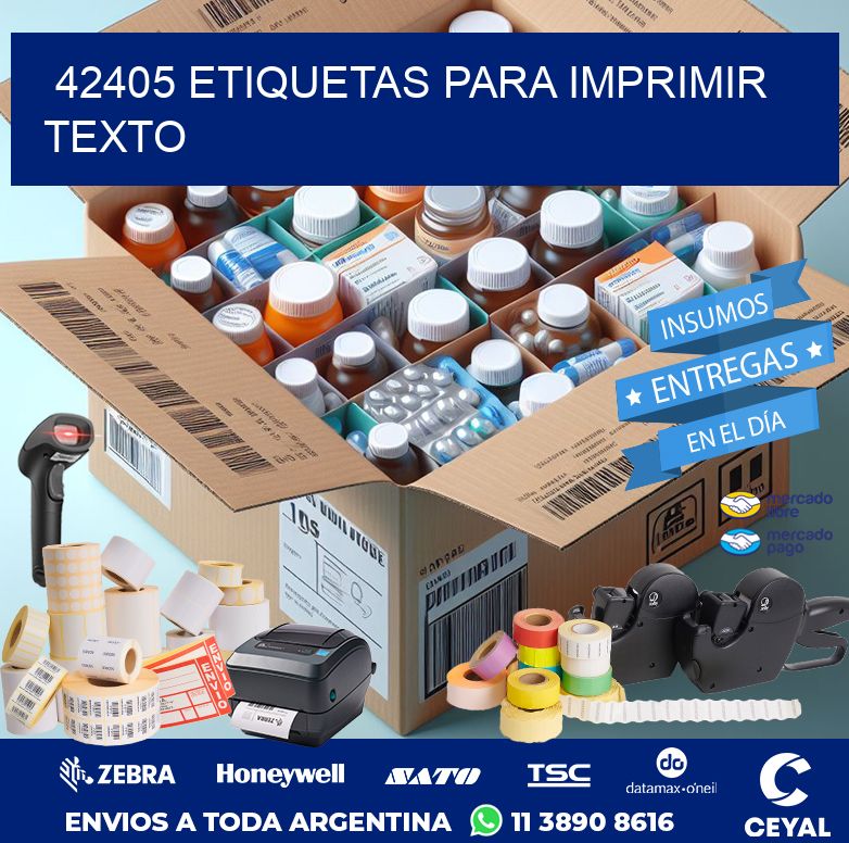 42405 ETIQUETAS PARA IMPRIMIR TEXTO
