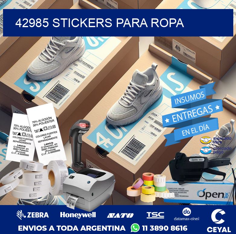 42985 STICKERS PARA ROPA