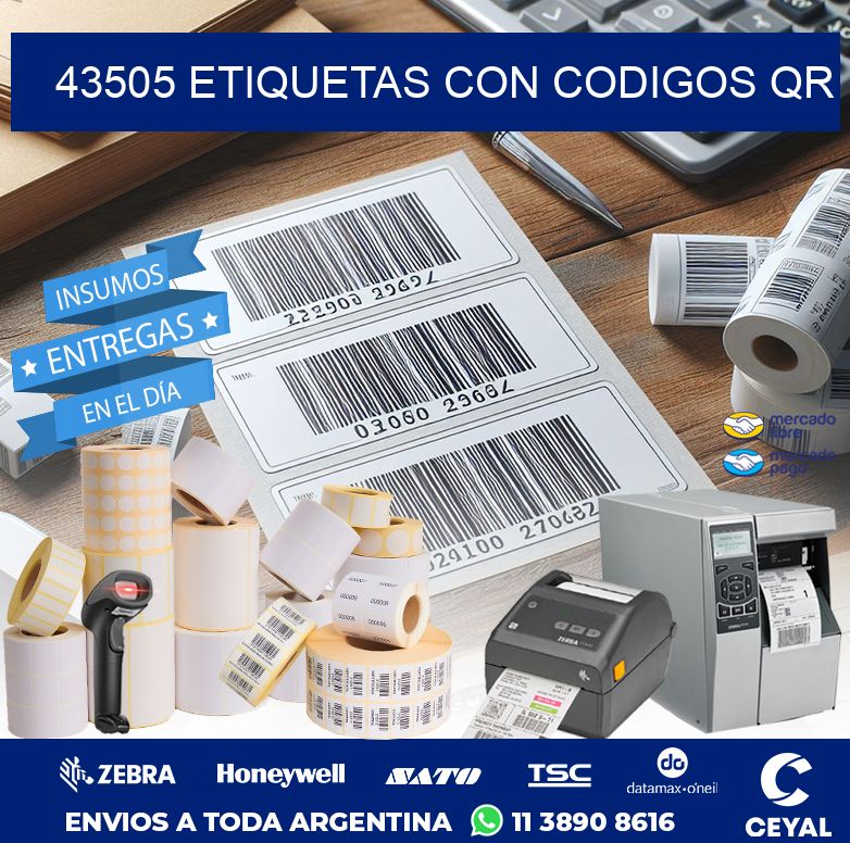 43505 ETIQUETAS CON CODIGOS QR