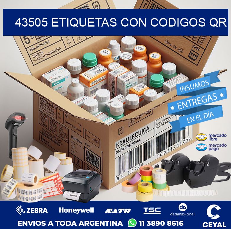 43505 ETIQUETAS CON CODIGOS QR