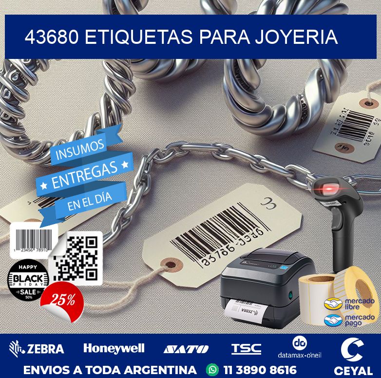 43680 ETIQUETAS PARA JOYERIA