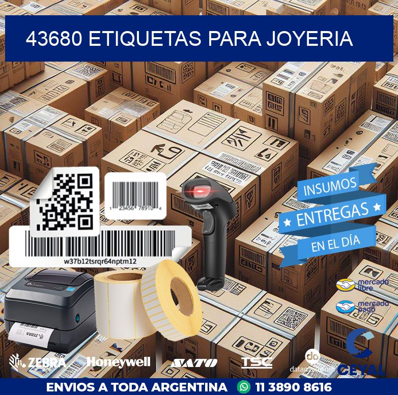 43680 ETIQUETAS PARA JOYERIA