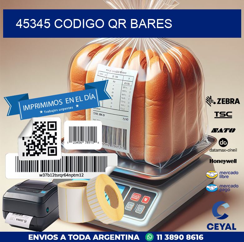 45345 CODIGO QR BARES