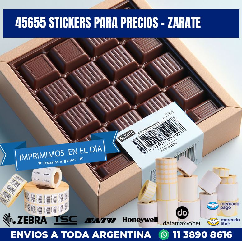45655 STICKERS PARA PRECIOS - ZARATE