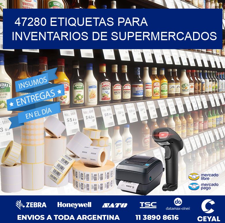 47280 ETIQUETAS PARA INVENTARIOS DE SUPERMERCADOS