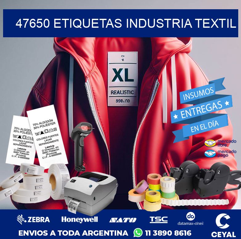 47650 ETIQUETAS INDUSTRIA TEXTIL