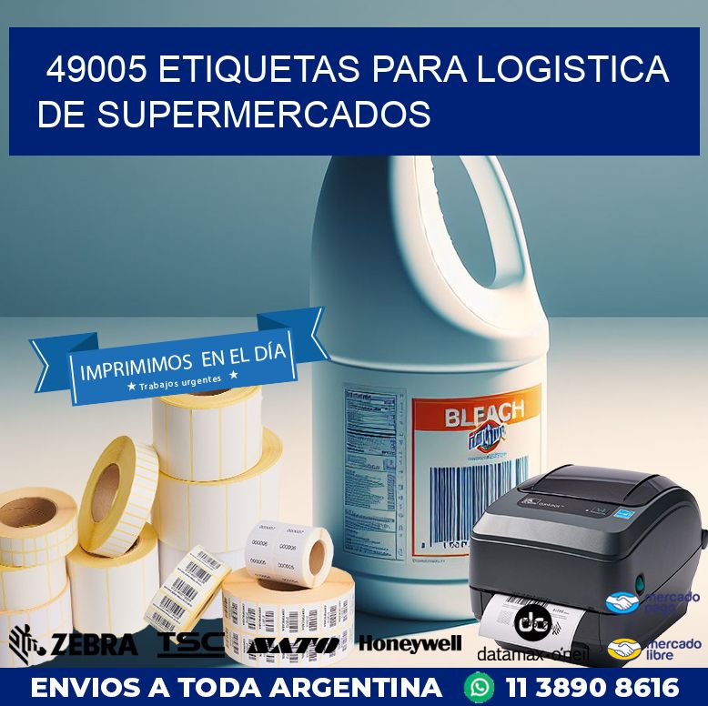 49005 ETIQUETAS PARA LOGISTICA DE SUPERMERCADOS