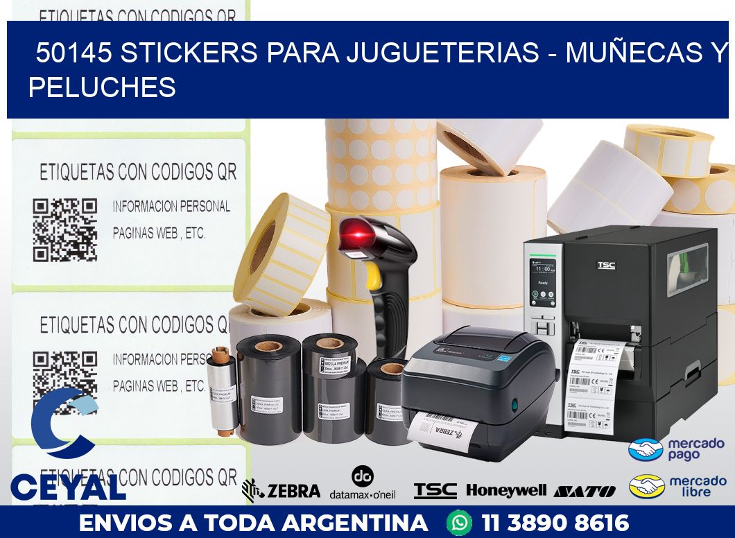 50145 STICKERS PARA JUGUETERIAS - MUÑECAS Y PELUCHES