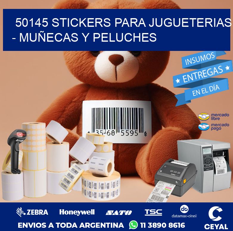 50145 STICKERS PARA JUGUETERIAS – MUÑECAS Y PELUCHES