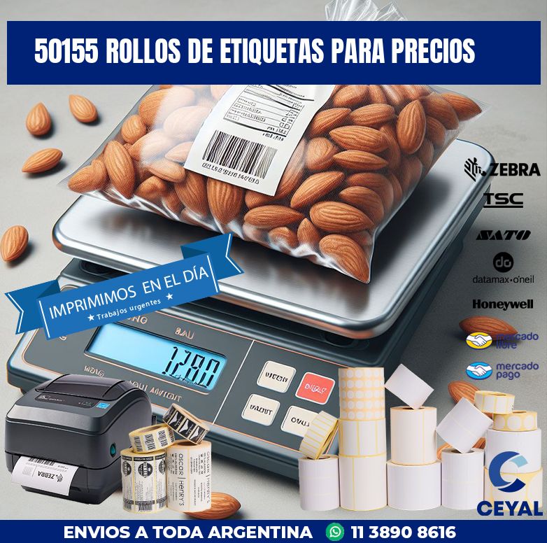 50155 ROLLOS DE ETIQUETAS PARA PRECIOS