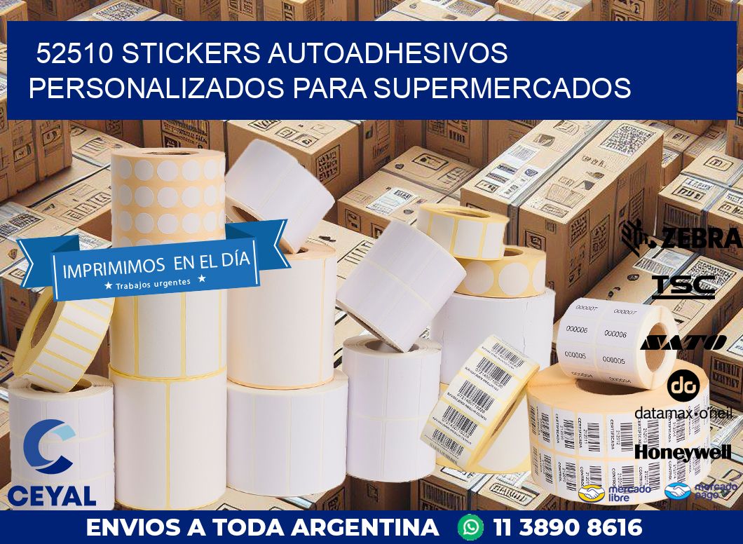 52510 STICKERS AUTOADHESIVOS PERSONALIZADOS PARA SUPERMERCADOS