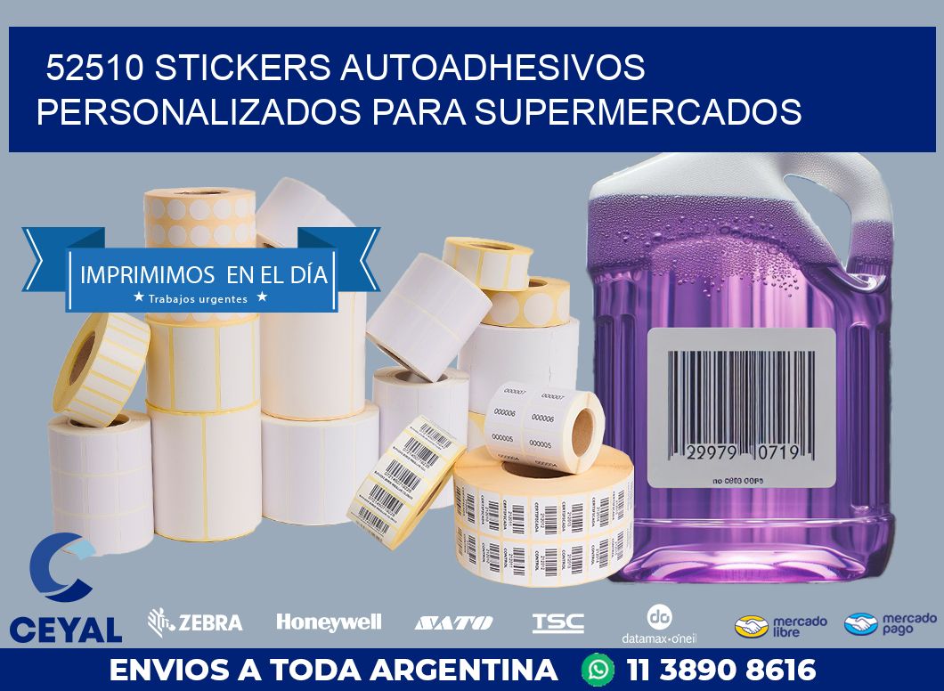 52510 STICKERS AUTOADHESIVOS PERSONALIZADOS PARA SUPERMERCADOS