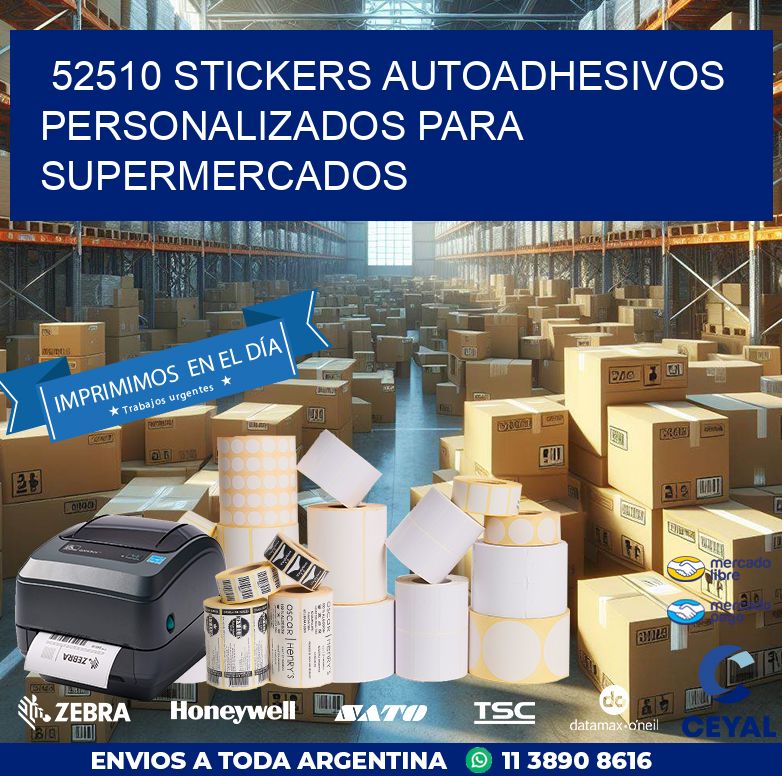 52510 STICKERS AUTOADHESIVOS PERSONALIZADOS PARA SUPERMERCADOS