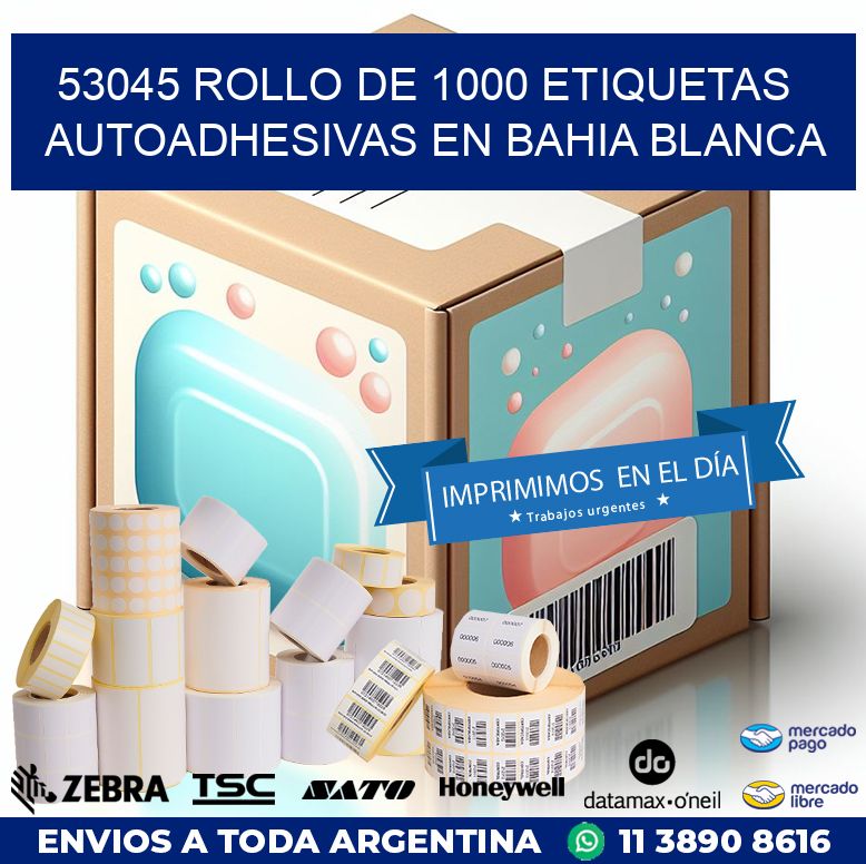 53045 ROLLO DE 1000 ETIQUETAS AUTOADHESIVAS EN BAHIA BLANCA