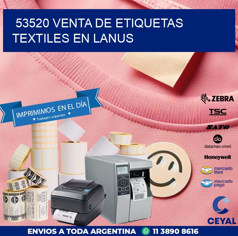 53520 VENTA DE ETIQUETAS TEXTILES EN LANUS