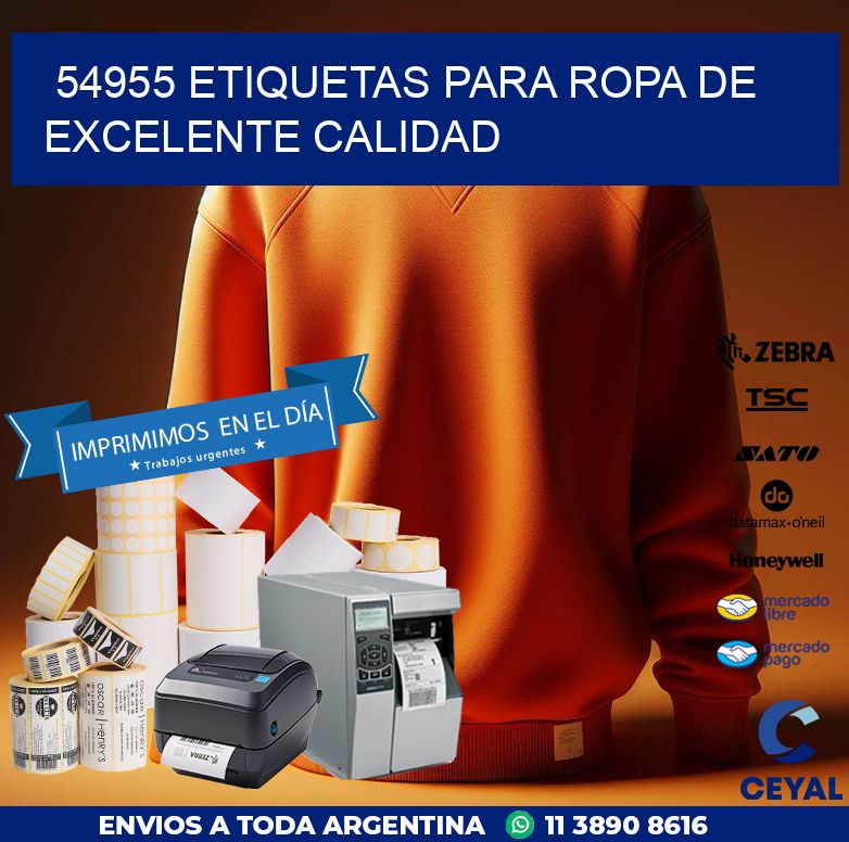 54955 ETIQUETAS PARA ROPA DE EXCELENTE CALIDAD