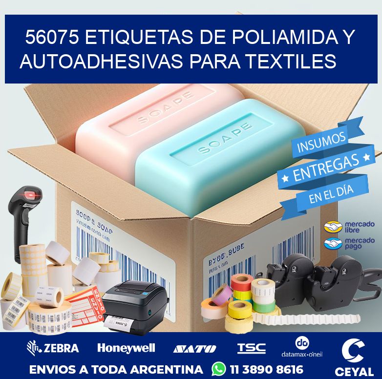 56075 ETIQUETAS DE POLIAMIDA Y AUTOADHESIVAS PARA TEXTILES