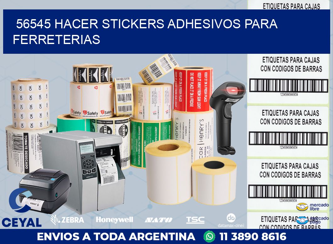 56545 HACER STICKERS ADHESIVOS PARA FERRETERIAS